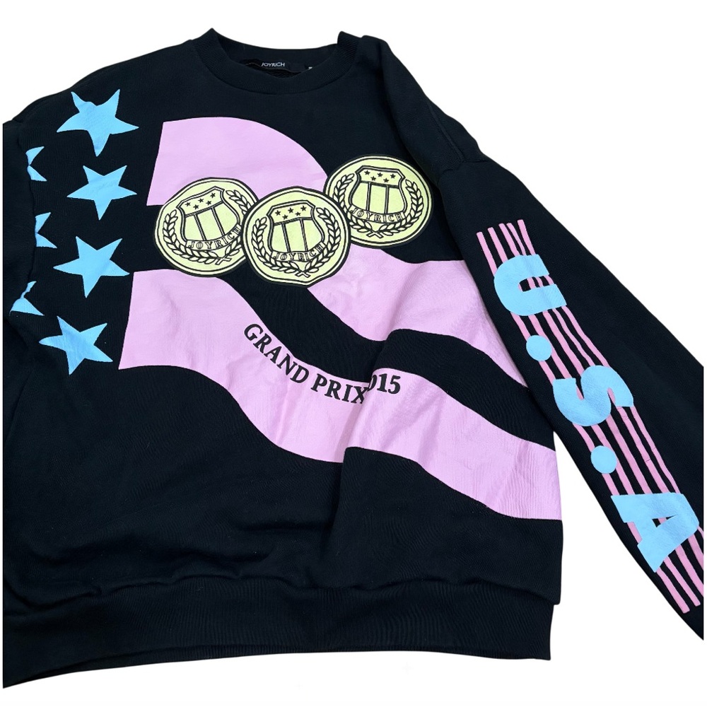 Joyrich Cotton Graphic Crew Neck Sweatshirt